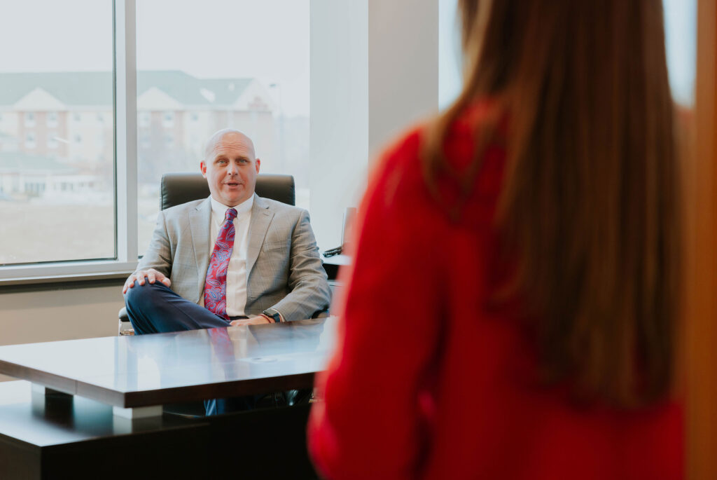 Real estate lawyer in Omaha office