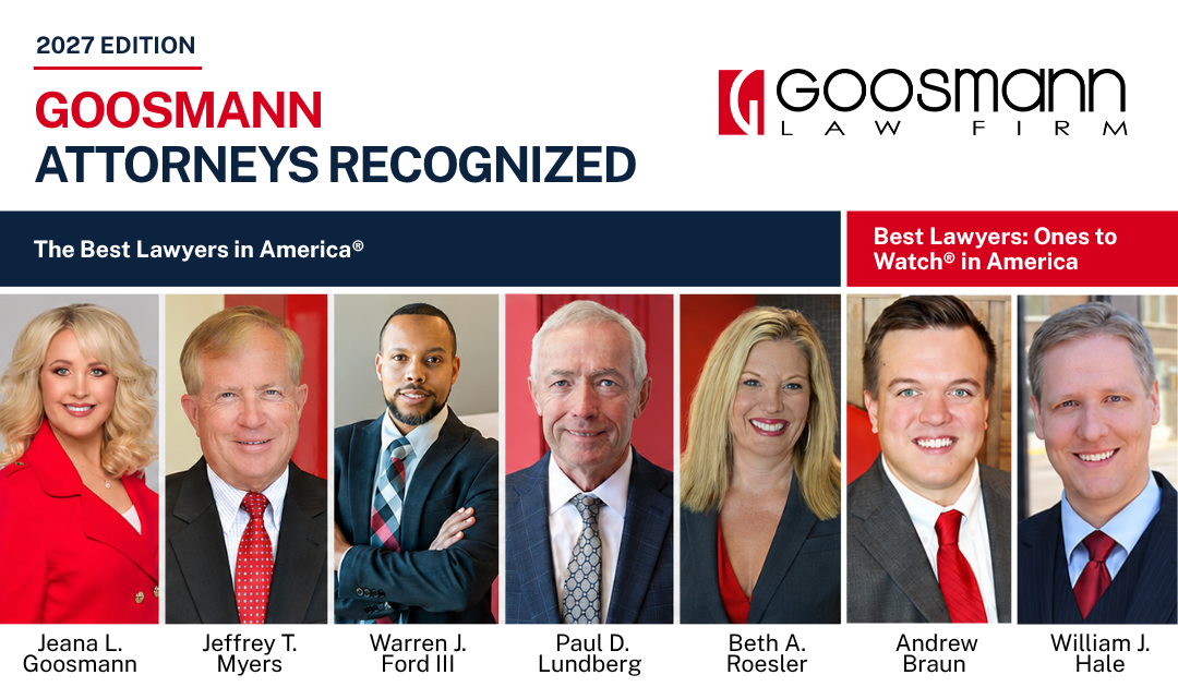 Goosmann Attorneys Recognized in 2027 Best Lawyers Editions
